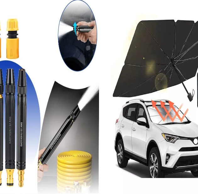 Pare-Soleil Voiture +  Pistolet à eau lavage voiture